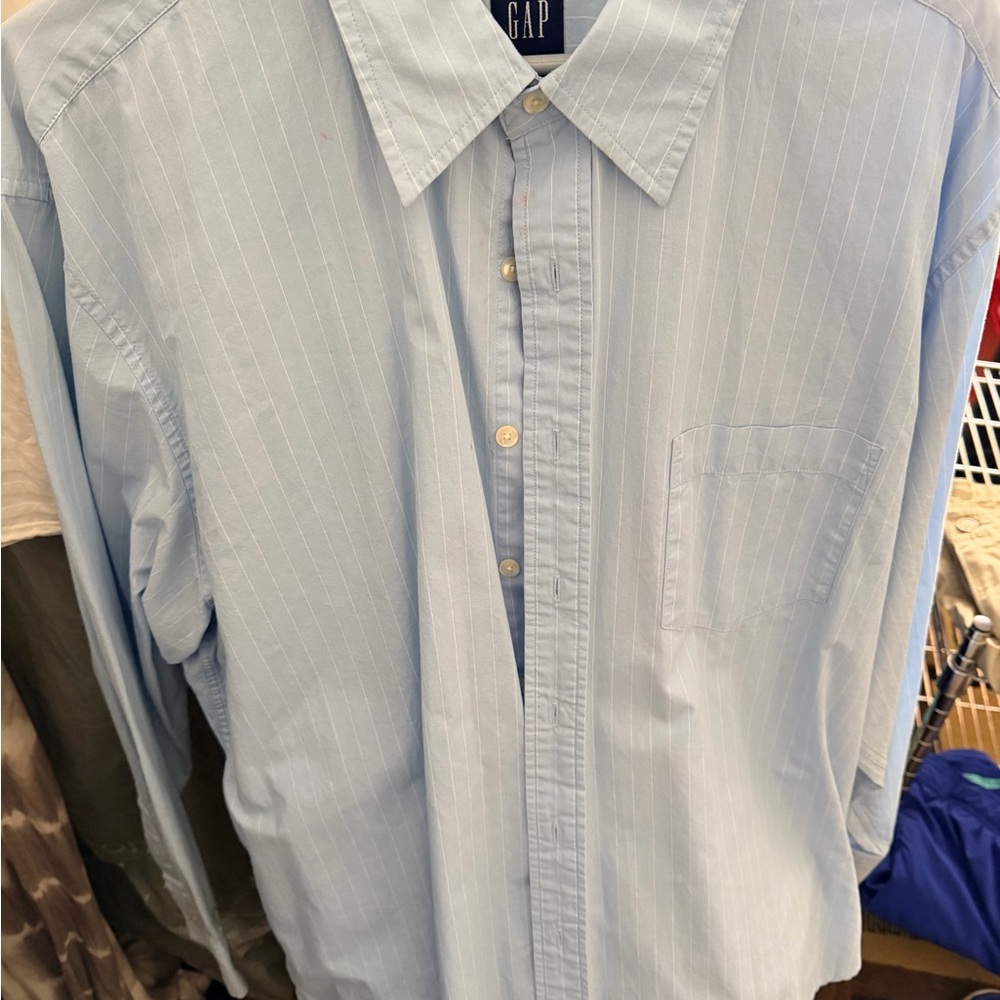 GAP Men's Sky Blue Dress Shirt